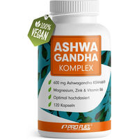 Produktbild von ProFuel Ashwagandha Komplex mit Premium KSM-66 Kapseln 120 Stück