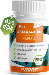 ProFuel BIO Astaxanthin Kapseln mit 8 mg Astaxanthin pro Kapsel – Bild 1 von 3