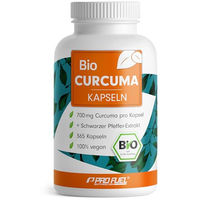 Produktbild von ProFuel Bio Curcuma Kapseln mit 700 mg Curcuma aus kontrolliert biologischem Anbau 365 Stück