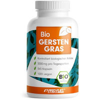 Produktbild von ProFuel Bio Gerstengras Kapseln mit 3000 mg Gerstengras-Pulver 365 Stück laborgeprüft