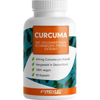 Produktbild von ProFuel Curcuma Kapseln mit 474 mg standardisiertem Curcuma-Extrakt (90 Stück)