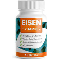 Produktbild von ProFuel Eisen Bisglycinat Tabletten mit 20 mg Eisen und Vitamin C vegan 365 Stück