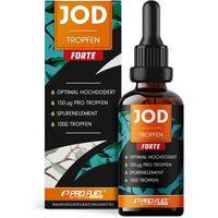 Produktbild von ProFuel Jod Tropfen FORTE mit 150 µg Kaliumjodid pro Tropfen vegan für Erwachsene 1000 Stück