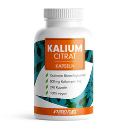 ProFuel Kalium Citrat Kapseln vegan laktosefrei glutenfrei 240 Stück – Bild 1 von 1