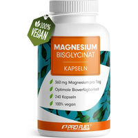 Produktbild von ProFuel Magnesium Bisglycinat Kapseln für Sportler mit 360 mg Magnesium pro Tag