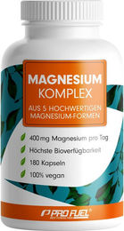 ProFuel Magnesium Komplex vegan 400 mg Kapseln 180 Stück – Bild 1 von 2