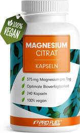 ProFuel Magnesiumcitrat Kapseln mit 375 mg Magnesium 240 Kapseln – Bild 1 von 2