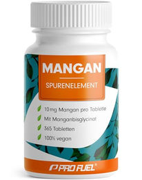 ProFuel Mangan Tabletten mit 10 mg Manganbisglycinat 365 Stück vegan – Bild 1 von 3