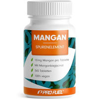Produktbild von ProFuel Mangan Tabletten mit 10 mg Manganbisglycinat 365 Stück vegan