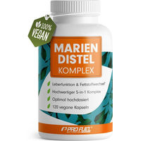 Produktbild von ProFuel Mariendistel Komplex Kapseln hochdosiert mit Artischocke, Löwenzahn, Desmodium und Cholin 120 Stück