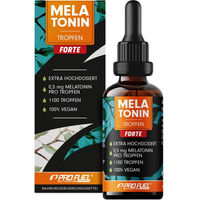 Produktbild von ProFuel Melatonin Tropfen FORTE Vegan 30 ml mit 0,5 mg Melatonin pro Portion