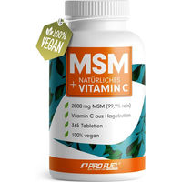 Produktbild von ProFuel MSM Tabletten mit Methylsulfonylmethan und Vitamin C vegan 365 Stück
