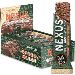 ProFuel NEXUS Proteinriegel Double Choco Crispy vegan und zuckerfrei – Bild 1 von 3