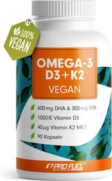 ProFuel Omega-3 mit Vitamin D3 und K2 vegan Kapseln – Bild 1 von 3