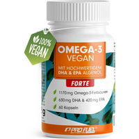 Produktbild von ProFuel Omega-3 Vegan FORTE Kapseln 60 Stück