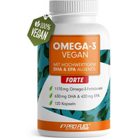 Produktbild von ProFuel Omega-3 Vegan FORTE Kapseln ohne Gelatine 120 Stück