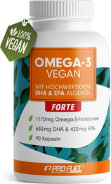 ProFuel Omega-3 Vegan FORTE Kapseln ohne Gelatine – Bild 1 von 3
