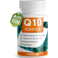Produktbild von Profuel Q10 Komplex Kapseln vegan mit 200 mg Ubiquinon 120 Kapseln