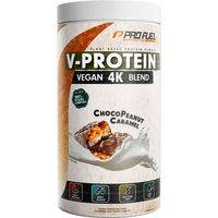Produktbild von ProFuel V-PROTEIN 4K Vegan Protein Pulver Choco Peanut Caramel 750g mit 74% Eiweißanteil