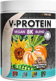 ProFuel V-PROTEIN 8K Mehrkomponenten Vegan Protein Pulver Neutral Zuckerfrei ohne Zusatzstoffe – Bild 1 von 3