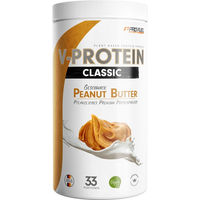 Produktbild von ProFuel V-PROTEIN Classic Erdnussbutter veganes Proteinpulver mit Erbsenprotein