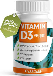 ProFuel Vitamin D3 vegan 1000 IE Tabletten 365 Stück – Bild 1 von 1