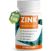 Produktbild von ProFuel Zink 25 mg Bisglycinat Tabletten für Sportler 365 Stück