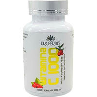 Produktbild von Proherbis Vitamin C 1000 mg mit Acerola und Rose, vegane Kapseln für Erwachsene, 60 Stück