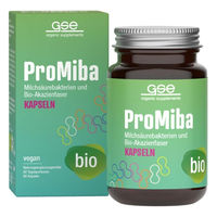 Produktbild von ProMiba Milchsäurebakterien mit Akazienfaser und GSE vegan glutenfrei laktosefrei 60 Kapseln