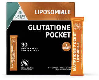 Promopharma Glutatione Lipos Pocket Sticks glutenfrei laktosefrei zuckerfrei 30 Stück – Bild 1 von 1