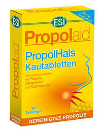 Propolaid PropolHals Kautabletten von ESI Laboratories mit Kräuter-Komplex aus pflanzlichem Ursprung 30 Stück – Bild 1 von 1