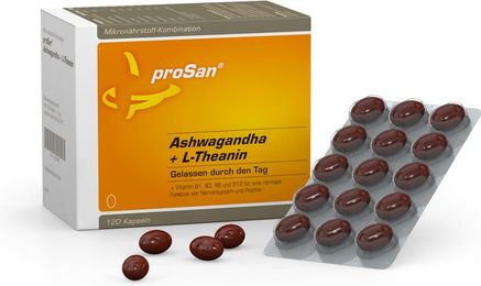 proSan Ashwagandha und L-Theanin Kapseln – Bild 1 von 2