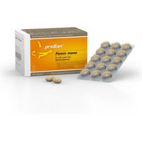 Produktbild von proSan Femin meno Kapseln mit Nachtkerzenöl und Vitamin-Kombination für Frauen, pflanzlicher Ursprung, 60 Stück