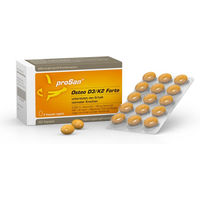 Produktbild von proSan Osteo D3/K2 Forte Kapseln mit 4000 IE Vitamin D3 vegan 60 Kapseln