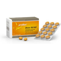 Produktbild von proSan Osteo D3/K2 Kapseln mit Vitamin D3 1000 IE 60 Kapseln