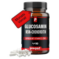 Produktbild von Prosport Glucosamin MSM Chondroitin mit Vitamin C und Zink 90 Kapseln
