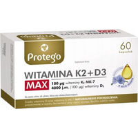 Produktbild von Protego Vitamin K2 + D3 Kapseln 60 Stück zuckerfrei glutenfrei laktosefrei