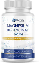 Provilea Magnesiumbisglycinat Kapseln vegan ohne Zusatzstoffe für Erwachsene und Sportler – Bild 1 von 1