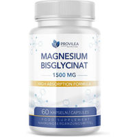 Produktbild von Provilea Magnesiumbisglycinat Kapseln vegan ohne Zusatzstoffe für Erwachsene und Sportler