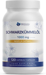Provilea Schwarzkümmelöl Kapseln vegan ohne Gelatine 120 Stück – Bild 1 von 1