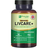 Produktbild von Prowise Healthcare Advanced Livcare+ Kräuter-Komplex mit Cholin, Artischocke, Klettenwurzel und Löwenzahnwurzel 60 vegane Kapseln glutenfrei und laktosefrei