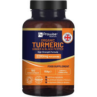 Produktbild von Prowise Healthcare Bio-Kurkuma mit Ingwer und schwarzem Pfeffer Kapseln vegan 180 Stück