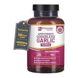 PROWISE Healthcare Knoblauchkapseln geruchlos glutenfrei und laktosefrei 200 Kapseln – Bild 1 von 6
