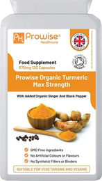 Prowise Healthcare Kurkuma Curcumin Ingwer mit schwarzem Pfeffer Kapseln 120 Stück laktosefrei glutenfrei ohne Zusatzstoffe – Bild 1 von 1