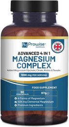 Prowise Healthcare Magnesiumglycinat-Komplex 4-in-1 Kapseln vegan glutenfrei laktosefrei – Bild 1 von 2