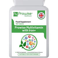 Produktbild von Prowise Healthcare Multivitamin & Eisen Tabletten 180 Stück