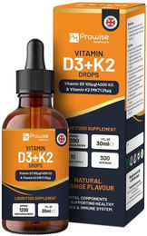 Prowise Healthcare Vitamin D3 4000 IE und K2 MK7 25 µg Tropfen zuckerfrei – Bild 1 von 1