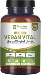 Prowise Vegane Vital-Multivitamine und Mineralien Kapseln 120 Stück ohne Zusatzstoffe – Bild 1 von 3