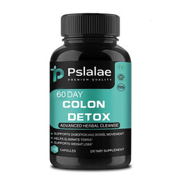 Pslalae Colon Detox Nahrungsergänzungsmittel zur Unterstützung der Verdauung und Reinigung in 120 Kapseln – Bild 1 von 4
