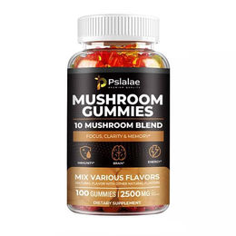 Pslalae Mushroom Gummies 2500mg Nahrungsergänzungsmittel 100 Gummibärchen – Bild 1 von 4